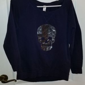 NO BOUNDARIES Long sleeve Navy shirt